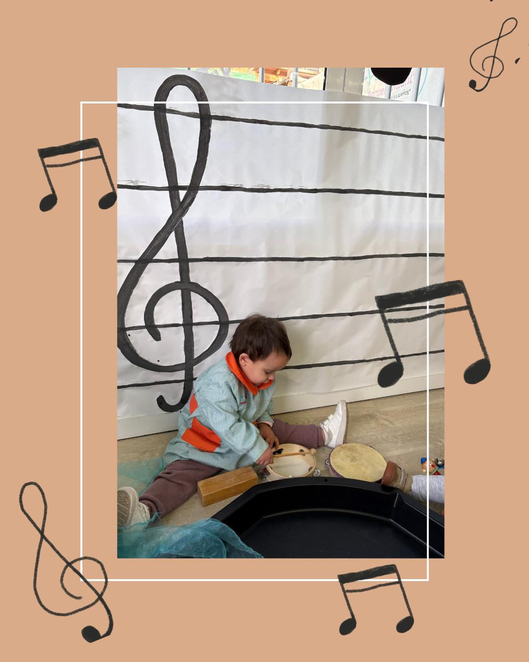 Semana de la m�sica, en la clase de los Patitos 